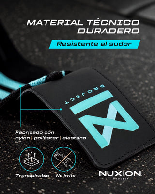 MUÑEQUERAS NYLON AGUAMARINA