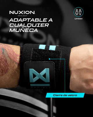 MUÑEQUERAS NYLON AGUAMARINA