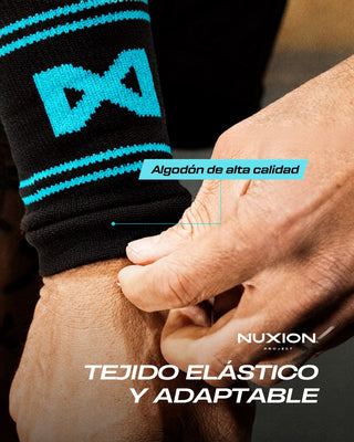 MUÑEQUERAS TELA AGUAMARINA
