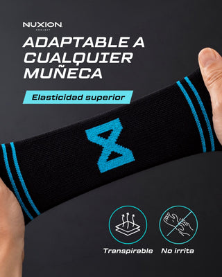 MUÑEQUERAS TELA AGUAMARINA