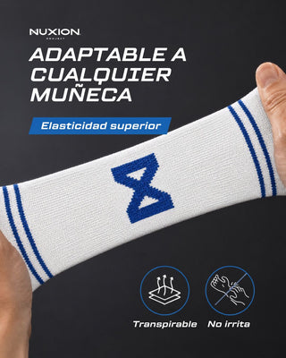 MUÑEQUERAS TELA AZUL