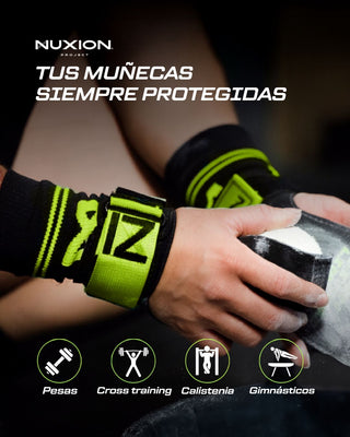 MUÑEQUERAS TELA VERDE