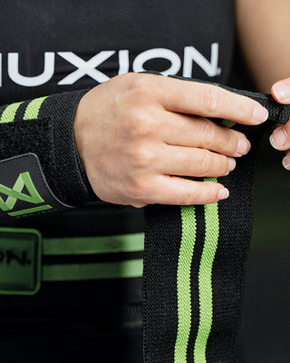 MUÑEQUERAS NYLON VERDE